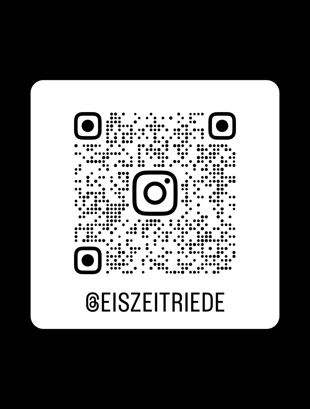 Instagram QR Code @eiszeitriede